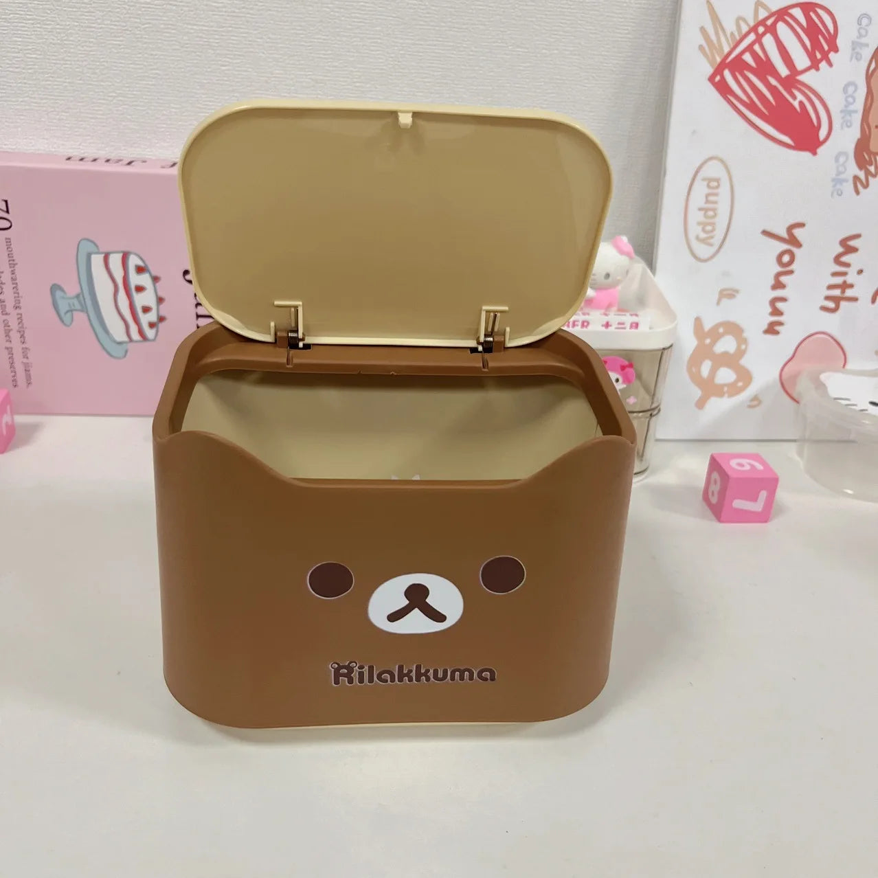 Rilakkuma Storage Basket — Bear Desk Organizer