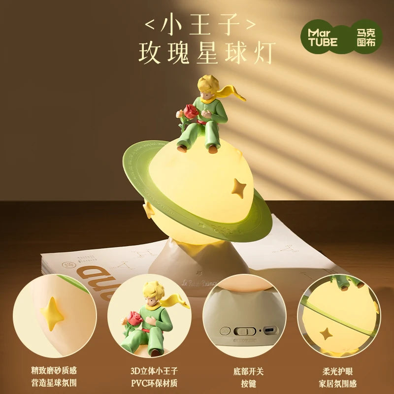 Little Prince Rose Planet Night Lamp
