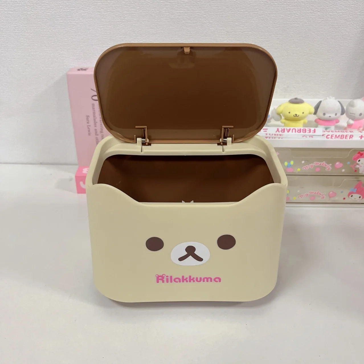 Rilakkuma Storage Basket — Bear Desk Organizer